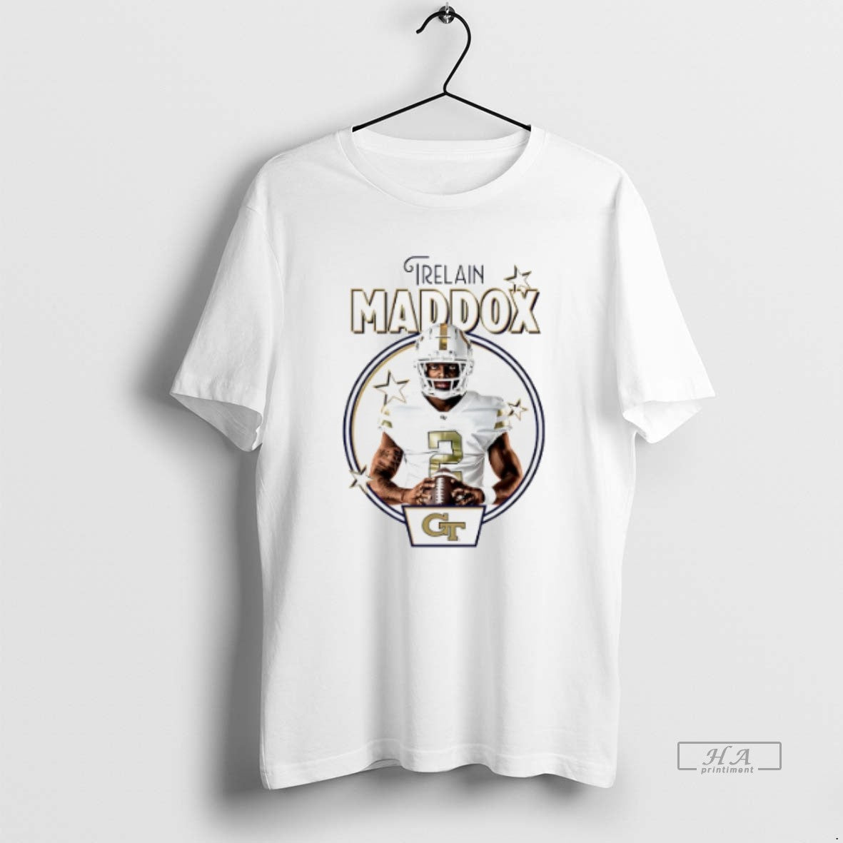 Official Trendy Trelain Maddox Georgia Tech Yellow Jackets Illustrated