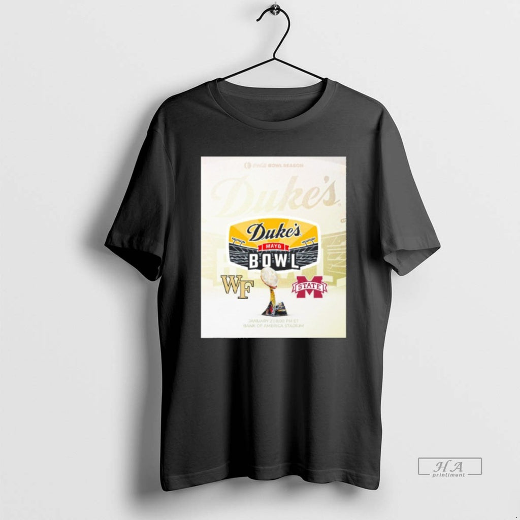 Official Wake Forest Deacons Vs Mississippi State Bulldogs 2025 Dukes Mayo Bowl Blackshirt