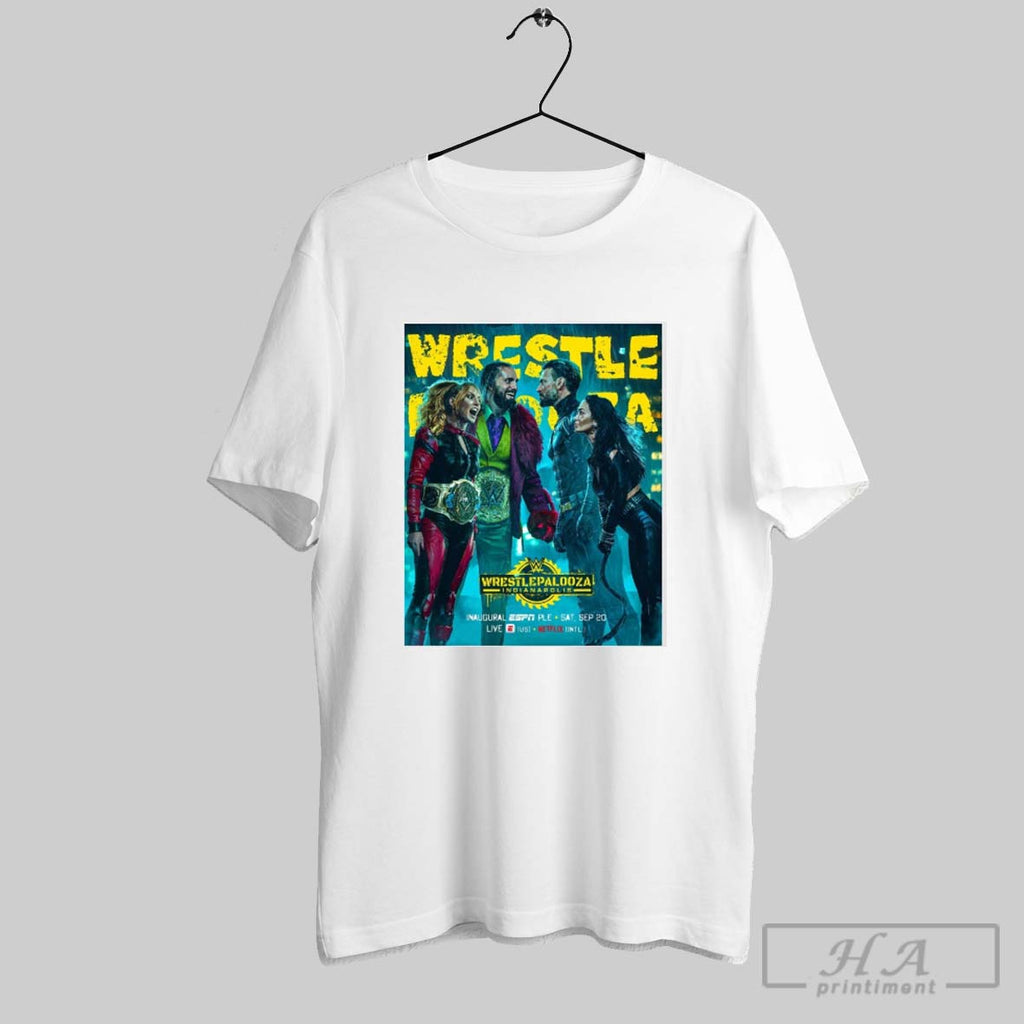 Official Wrestlepalooza Cm Punk Aj Lee Seth Rollins Becky Lynch Saturday September 20th 2025 Artwork