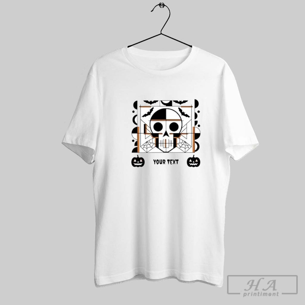 Official Your Text Halloween Style Skull