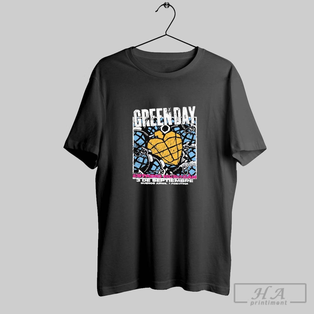Official Green Day Estadio Huracan 3 De Septiembre Buenos Aires Argentina S Men