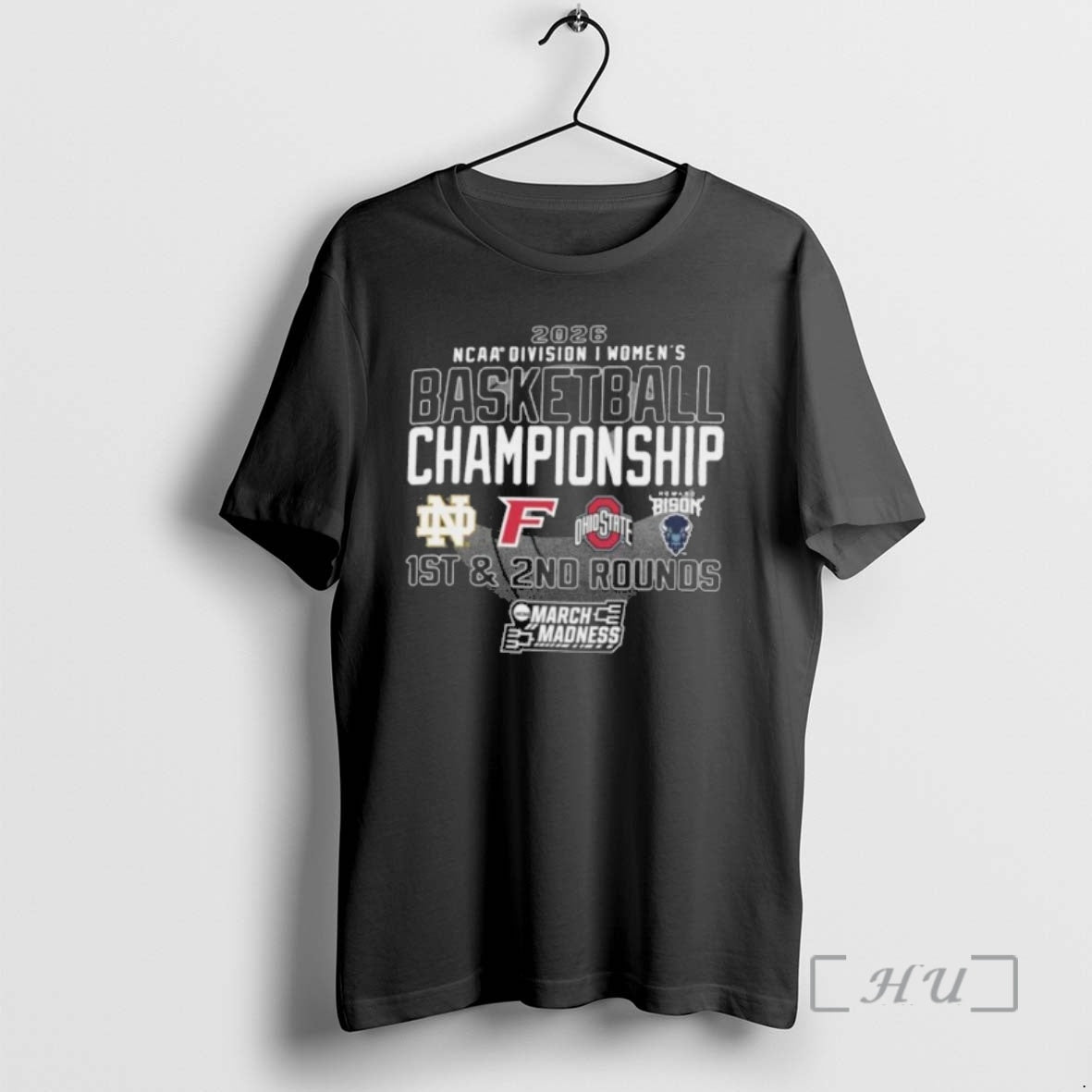 Officials 1st 2nd Rounds 2026 Ncaa Di Womens Basketball Championship Columbus Oh Premium T Shirts