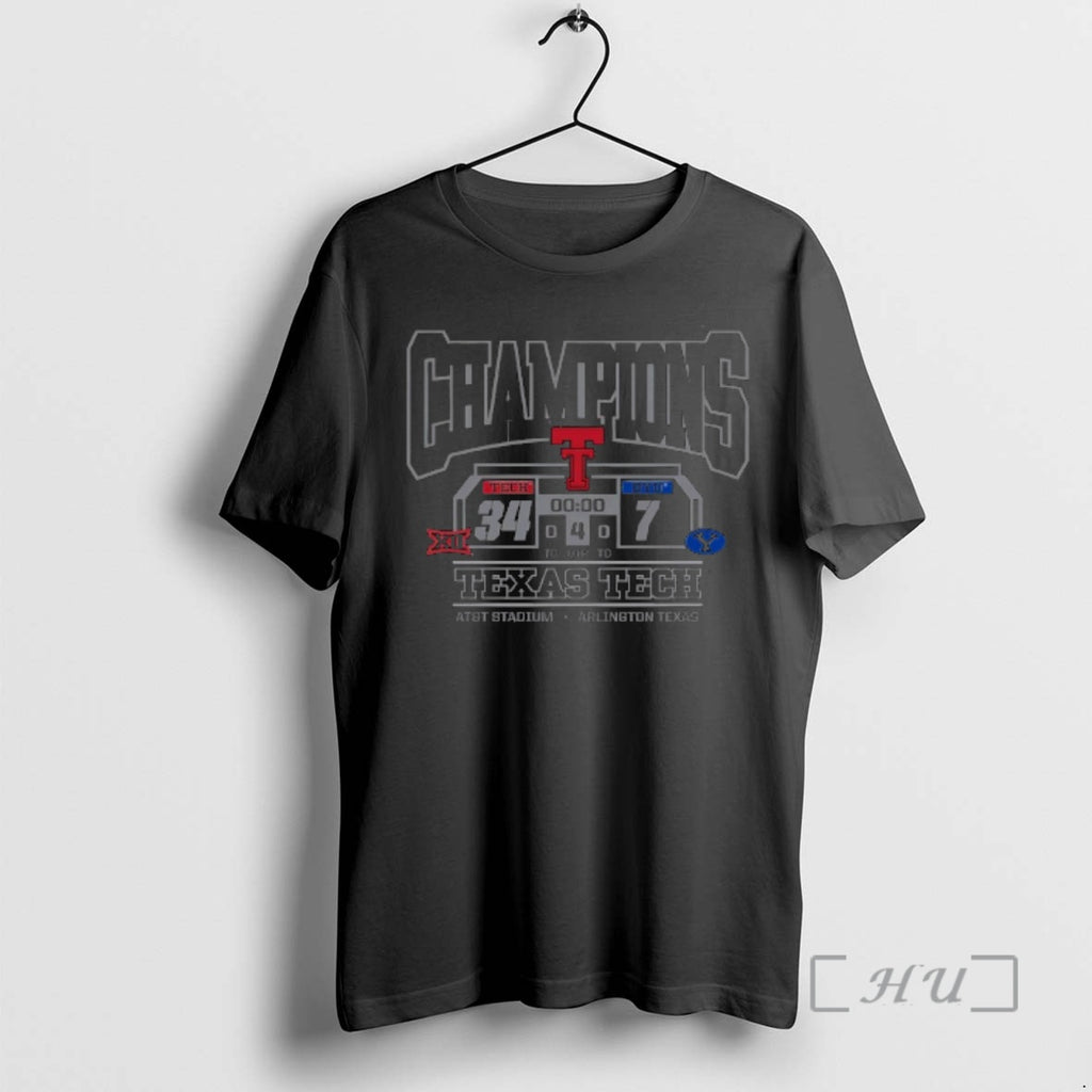 Officials 2025 Big 12 Football Conference Champions Texas Tech Red Raiders Att Stadium Premium