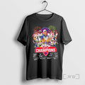 Officials 2025 Grey Cup Champions Davis Alexander And Players Montreal Alouettes Signatures Premium T Shirts