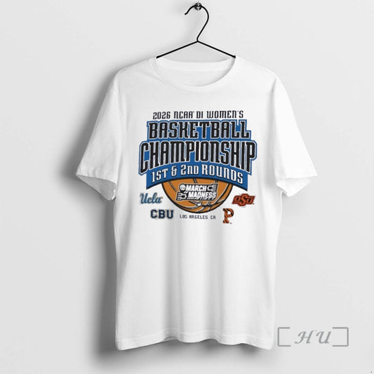Officials 2026 Ncaa Di Womens Basketball 1st 2nd Rounds Los Angeles Ca Premium T Shirts