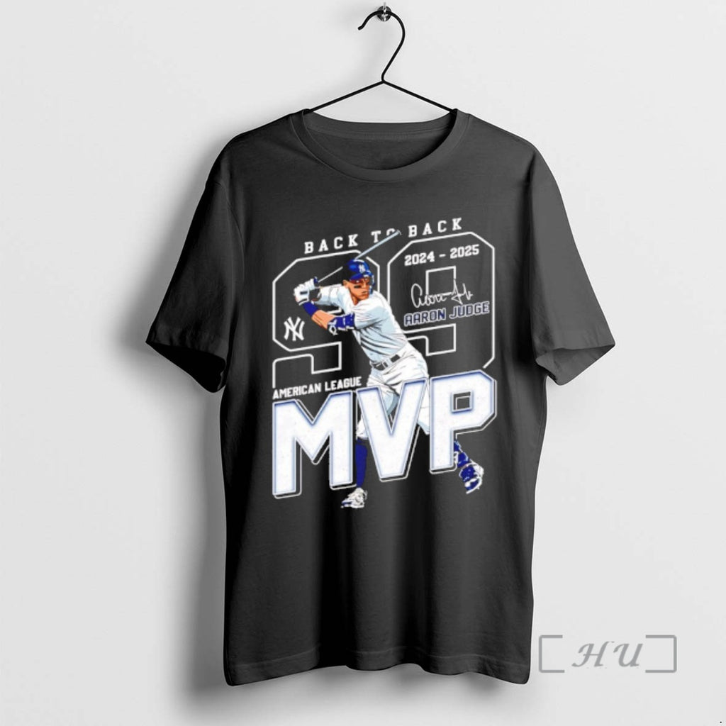 Officials Aaron Judge Back To Back 2024 25 American League Mvp Premium T Shirts Sweater