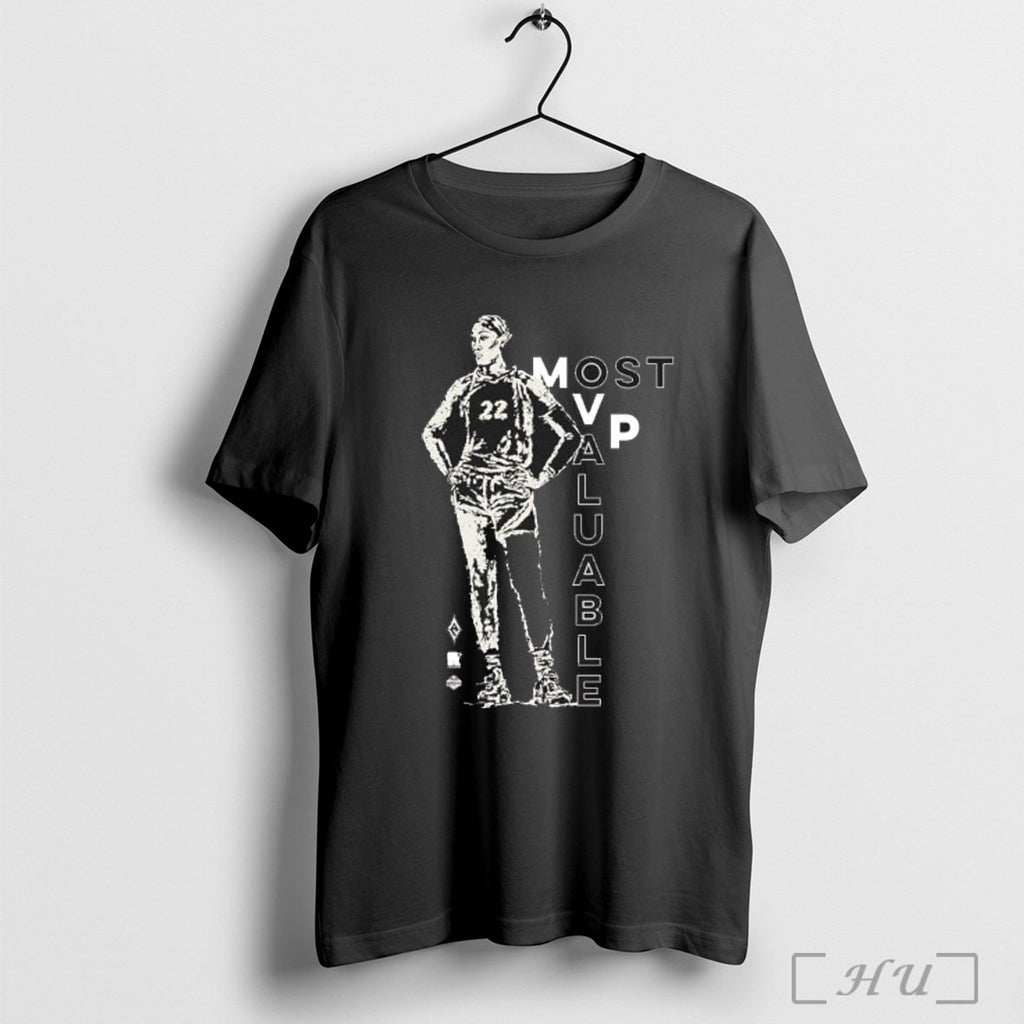 Officials Aja Wilson Las Vegas Aces Wnba Mvp Most Valuable Silhouette T Shirt