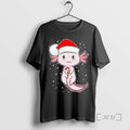Officials Axolotl Christmas Candy Cane Funny Santa Hat