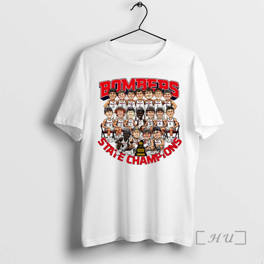 Officials Ballard Bombers Basketball State Champions Cartoon