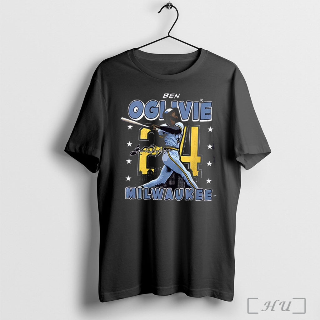 Officials Ben Oglivie Player Milwaukee Brewers Mlb Gritty Signature T Shirt
