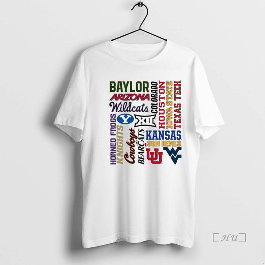Officials Big 12 Team Wordmarks Logo T-Shirts, Hoodie, Sweatshirt | WearSparks.com