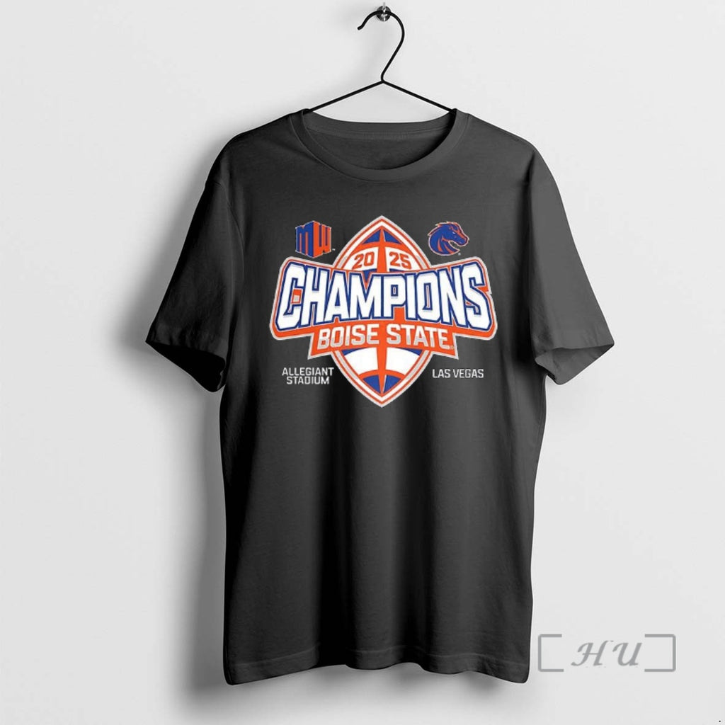 Officials Boise State Broncos 2025 Mountain West Football Champions Logo