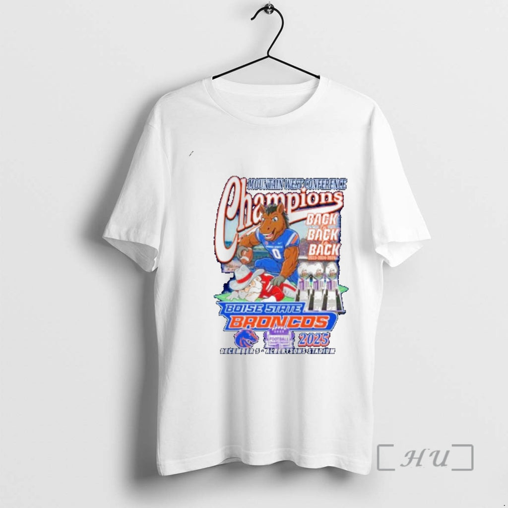 Officials Boise State Broncos Mountain West Conference Championship Back 2 Back 2025 Ornaments Premium