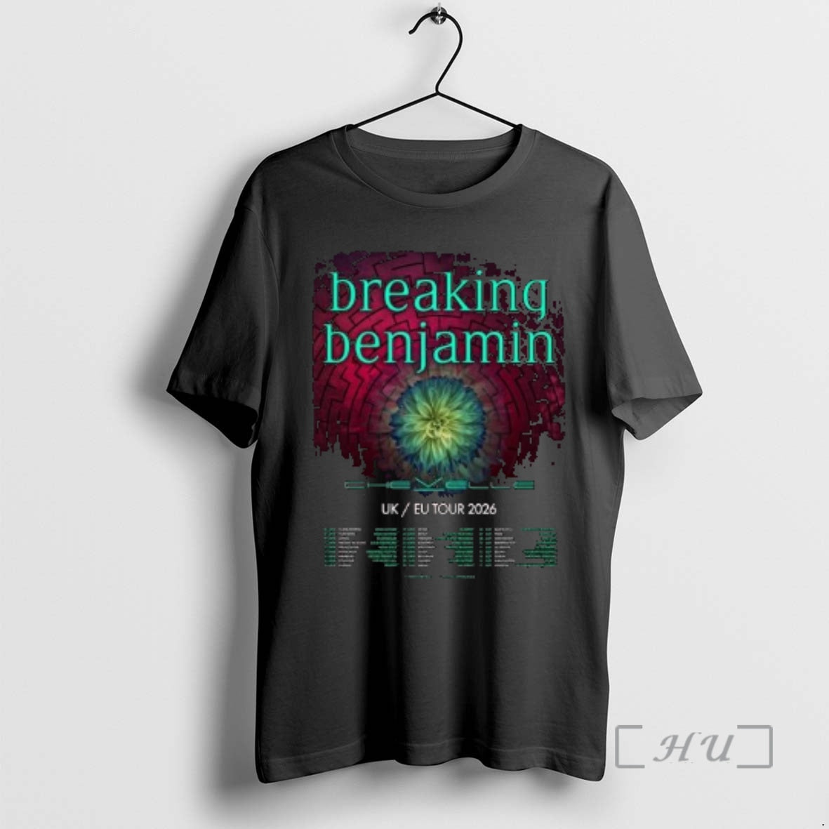 Officials Breaking Benjamin Uk Europe Tour 2026 Circle Black T-Shirts, Hoodie, Sweatshirt | WearSparks.com
