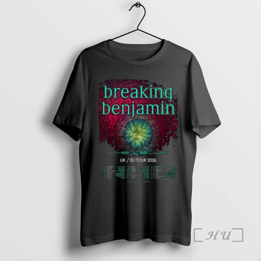 Officials Breaking Benjamin Uk Europe Tour 2026 Circle Black T-Shirts, Hoodie, Sweatshirt | WearSparks.com