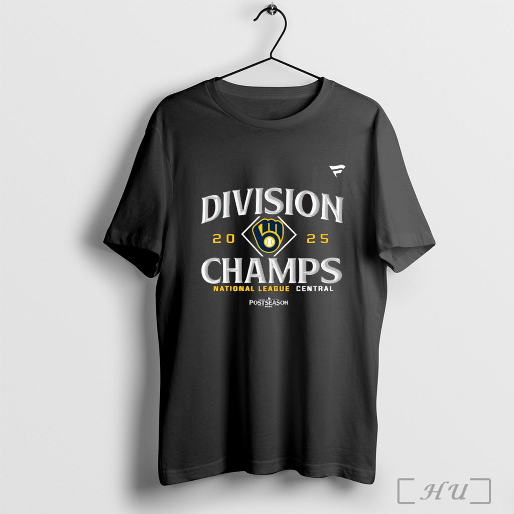 Officials Brewers National League Central Division Champions 2025 T Shirt
