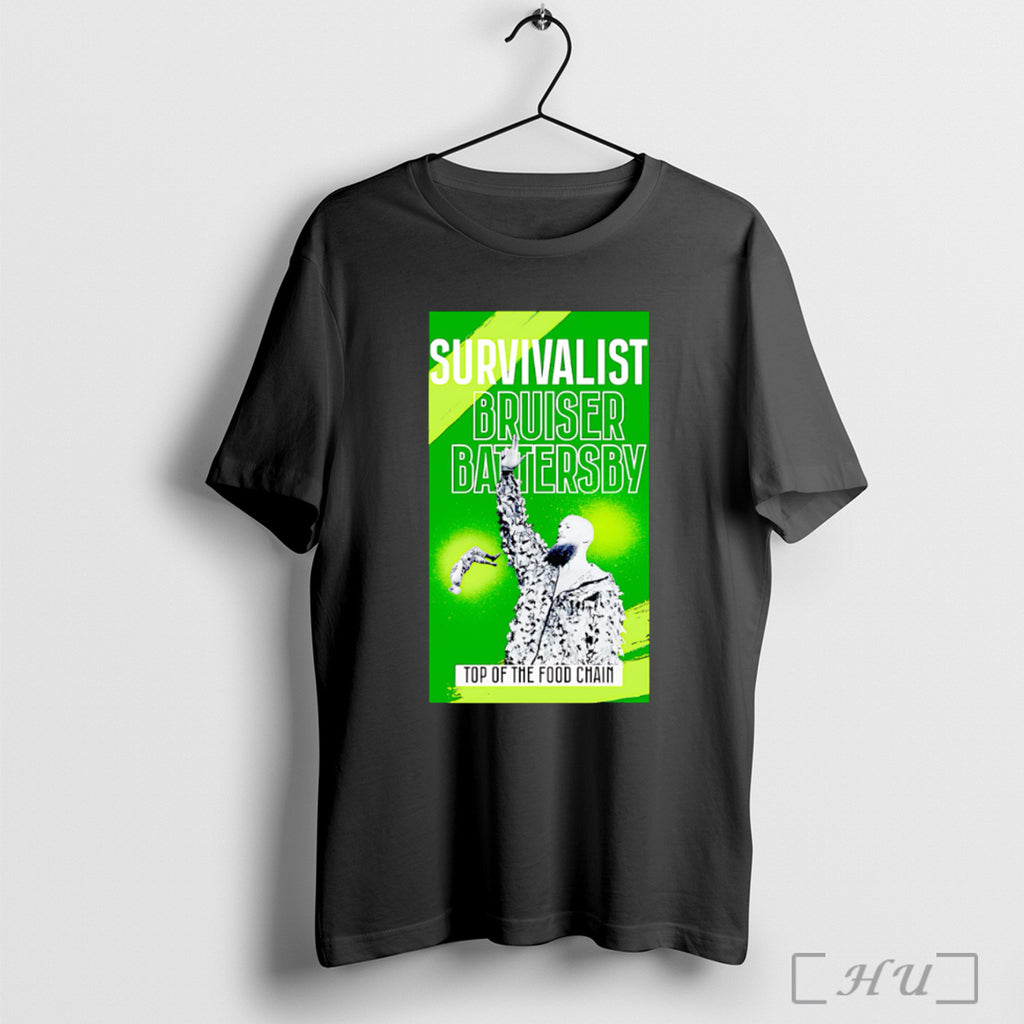 Officials Bruiser Battersby Green Survivalist T Shirt