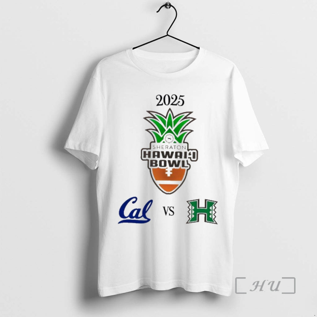 Officials California Golden Bears Vs Hawaii Rainbow Warriors 2025 Sheraton Hawai_ca_bbi Bowl Premium T Shirts