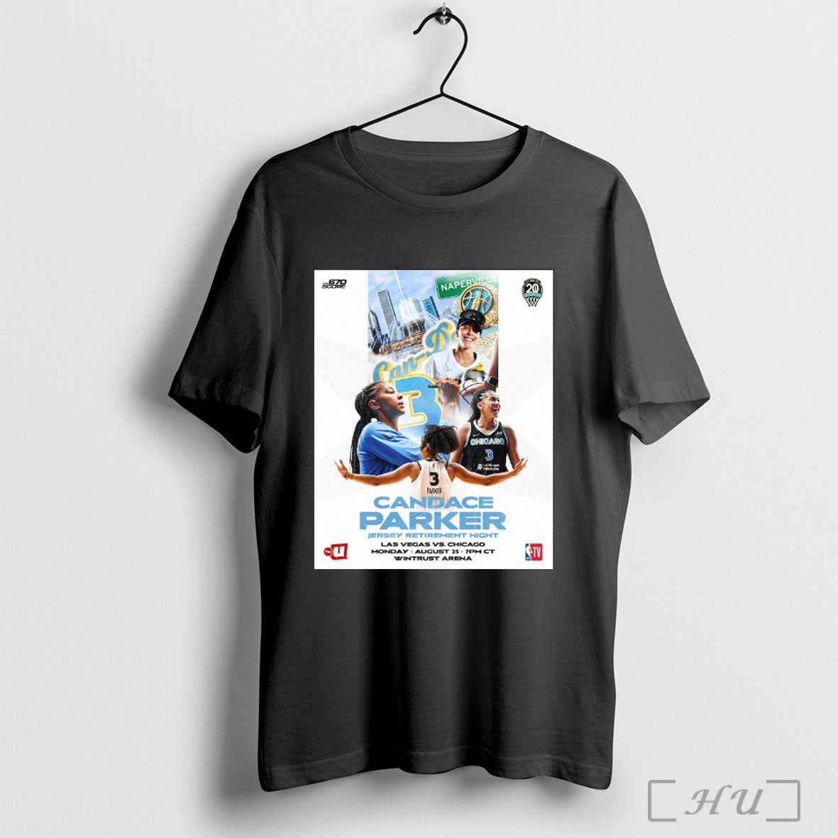 Officials Candace Parker Jersey Retirement Night Las Vegas Aces Vs Chicago Sky August 25 2025