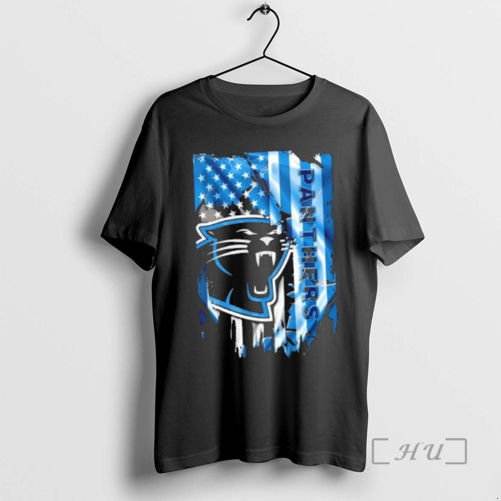 Officials Carolina Panthers Football X American Flag