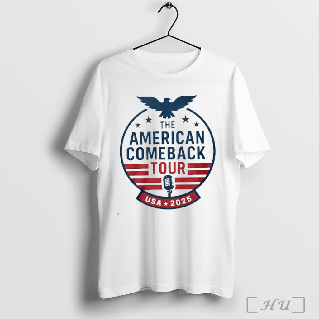 Officials Charlie Kirk The American Comeback Tour Usa 2025 T Shirt