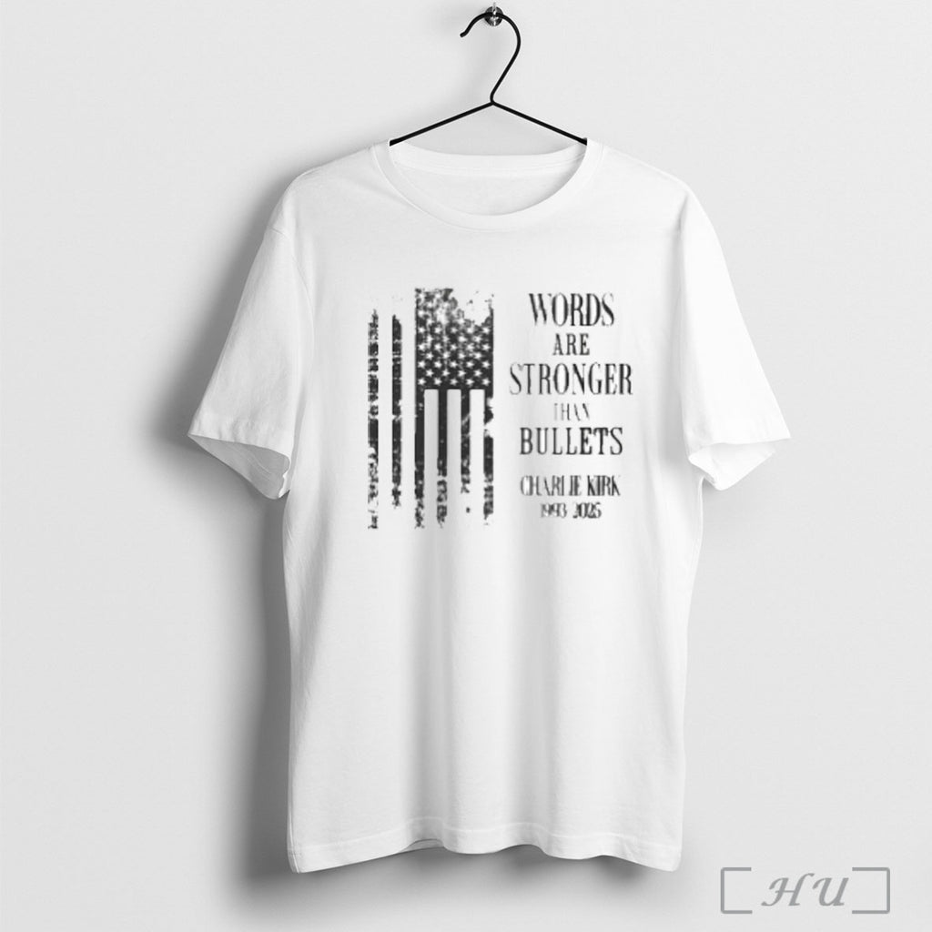 Officials Charlie Kirk Worlds Are Stronger Than Bullets 1993 2025 T Shirt Sweatshirt Png