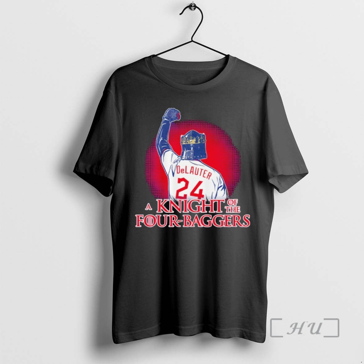 Officials Chase Delauter Cleveland Guardians Baseball A Knight Of The Four Bagger Premium T Shirts