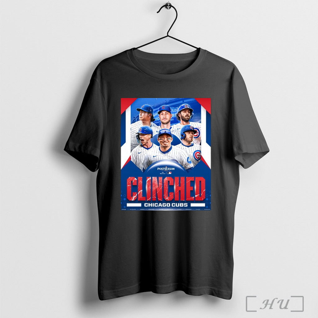 Officials Chicago Cubs Have Clinched 2025 Playoff Mlb Postseason T Shirt