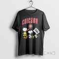 Officials Chicago Cubs Peanuts Flag Circle Black