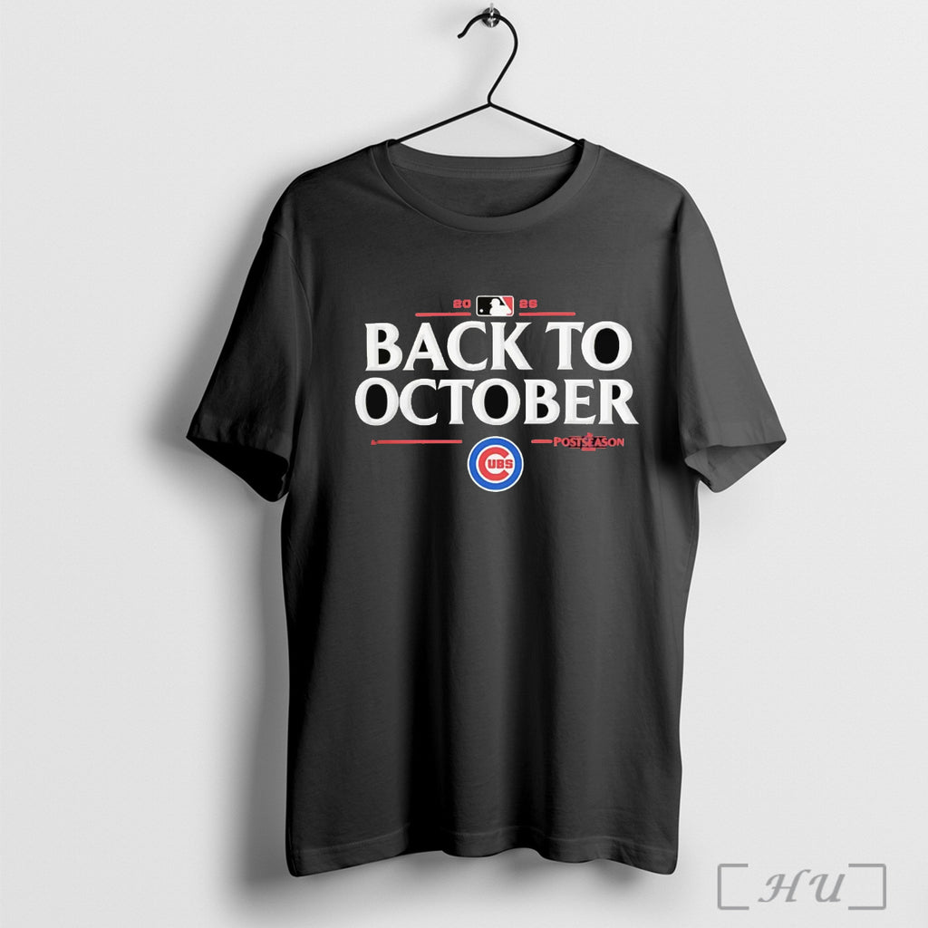 Officials Chicago Cubs Back To October 2025 Mlb Postseason T Shirt