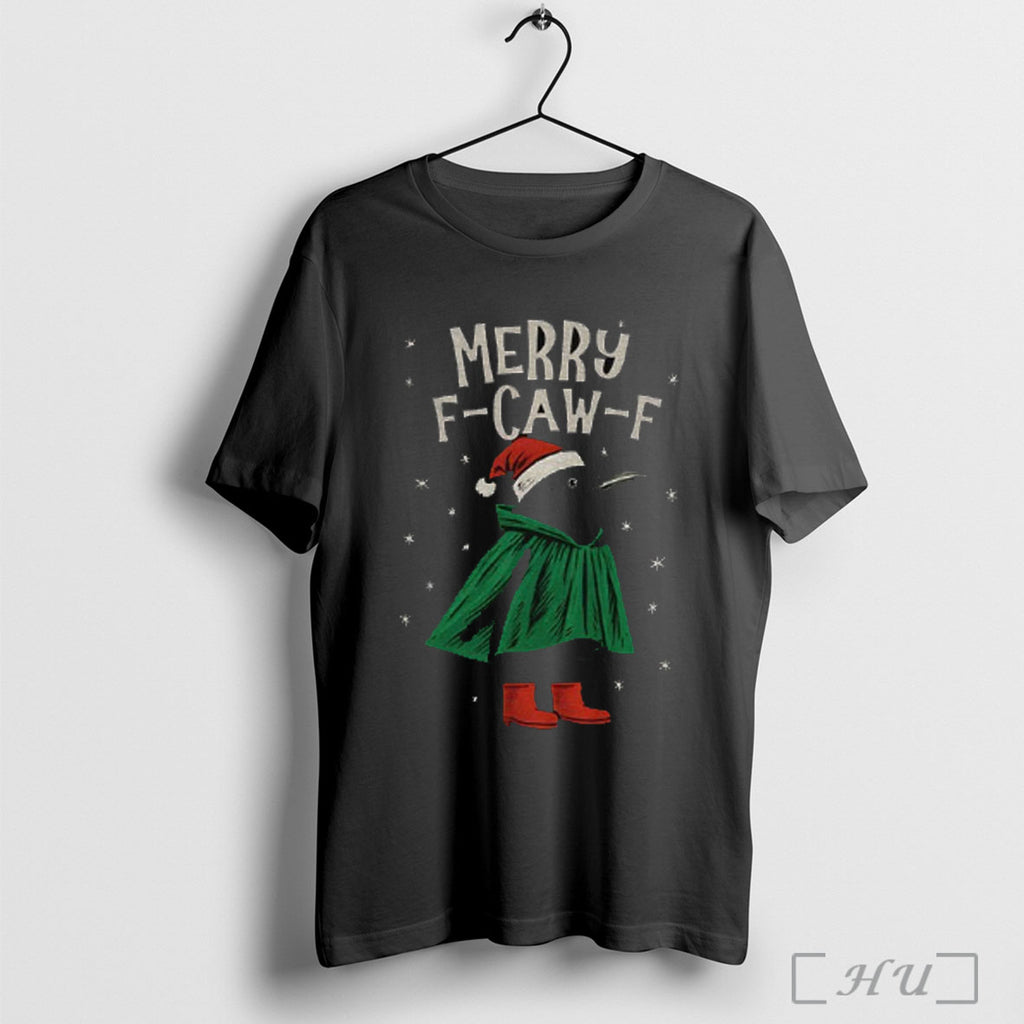 Officials Christmas Merry F Caw F Raven T Shirt