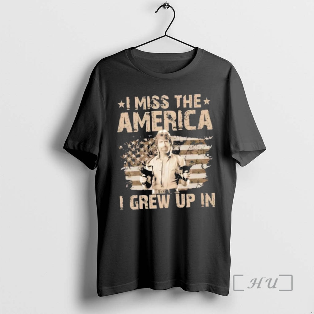 Officials Chuck Norris I Miss The America I Grew Up In Us Flag Premium