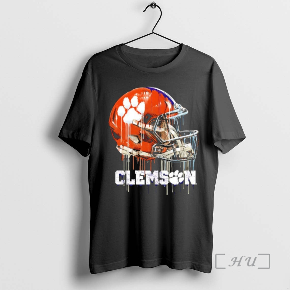 Officials Clemson Tigers Vive La Fete Dripping Football Helmet