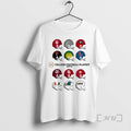 Officials College Football Playoff Cfp Toy Team Helmets 2025 Cfp Field Logo Premium T Shirts