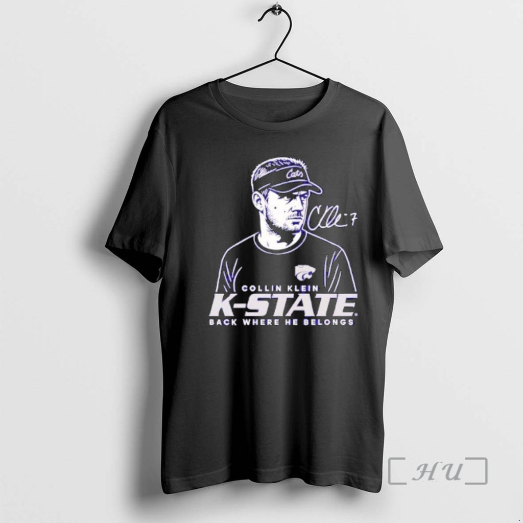 Officials Collin Klein K State Wildcats Caricature Signature