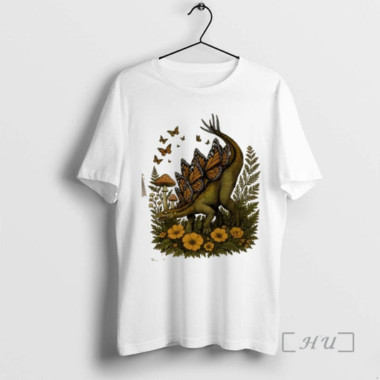 Officials Cottage Core Stegosaurus And Butterflies T-Shirts, Hoodie, Sweatshirt | WearSparks.com