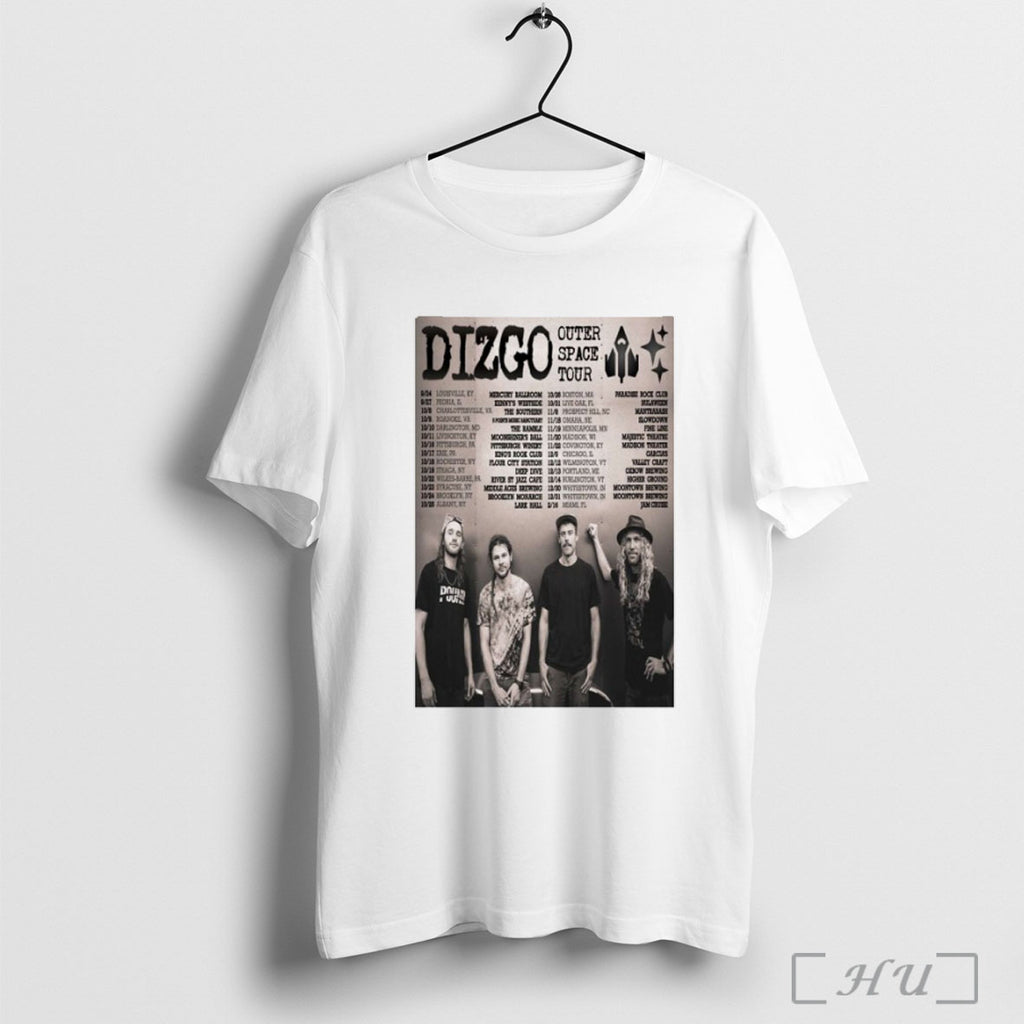 Officials Dizgo Outer Space Tour 2025 2026 Dates T Shirt