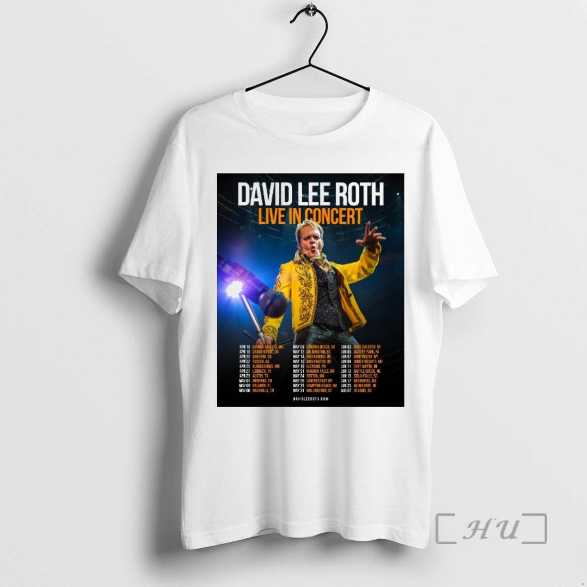 Officials David Lee Roth Live In Concert 2026 Norrth America Schedule Premium T Shirts Sweater