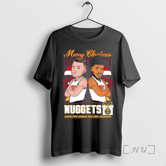 Officials Denver Nuggets Christmas Christian Braun And Cameron Johnson T-Shirts, Hoodie, Sweatshirt | WearSparks.com