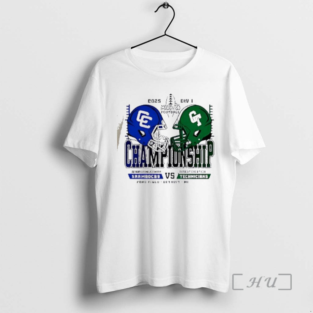 Officials Detroit Catholic Central Shamrocks Vs Detroit Cass Tech Technicians 2025 Premium T Shirts Sweater