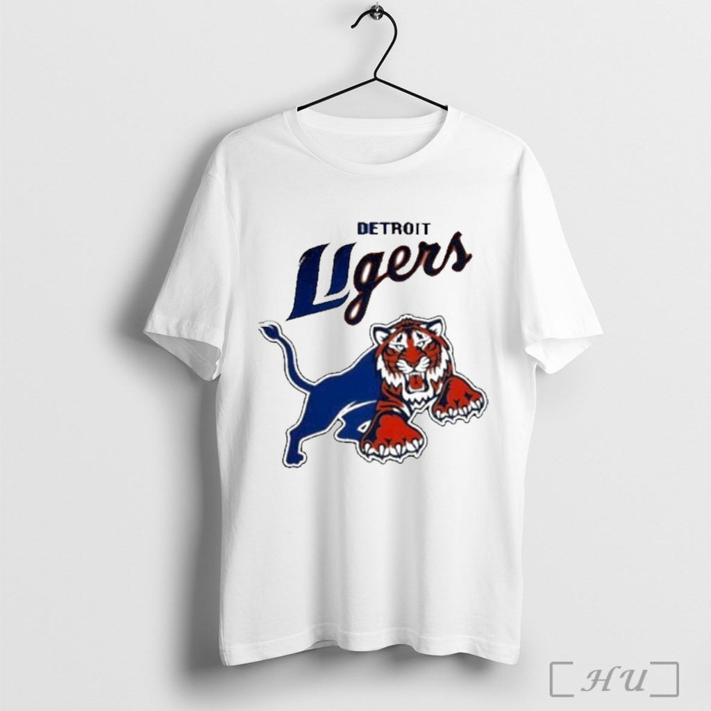 Officials Detroit Ligers Detroit Lions X Detroit Tigers T Shirt