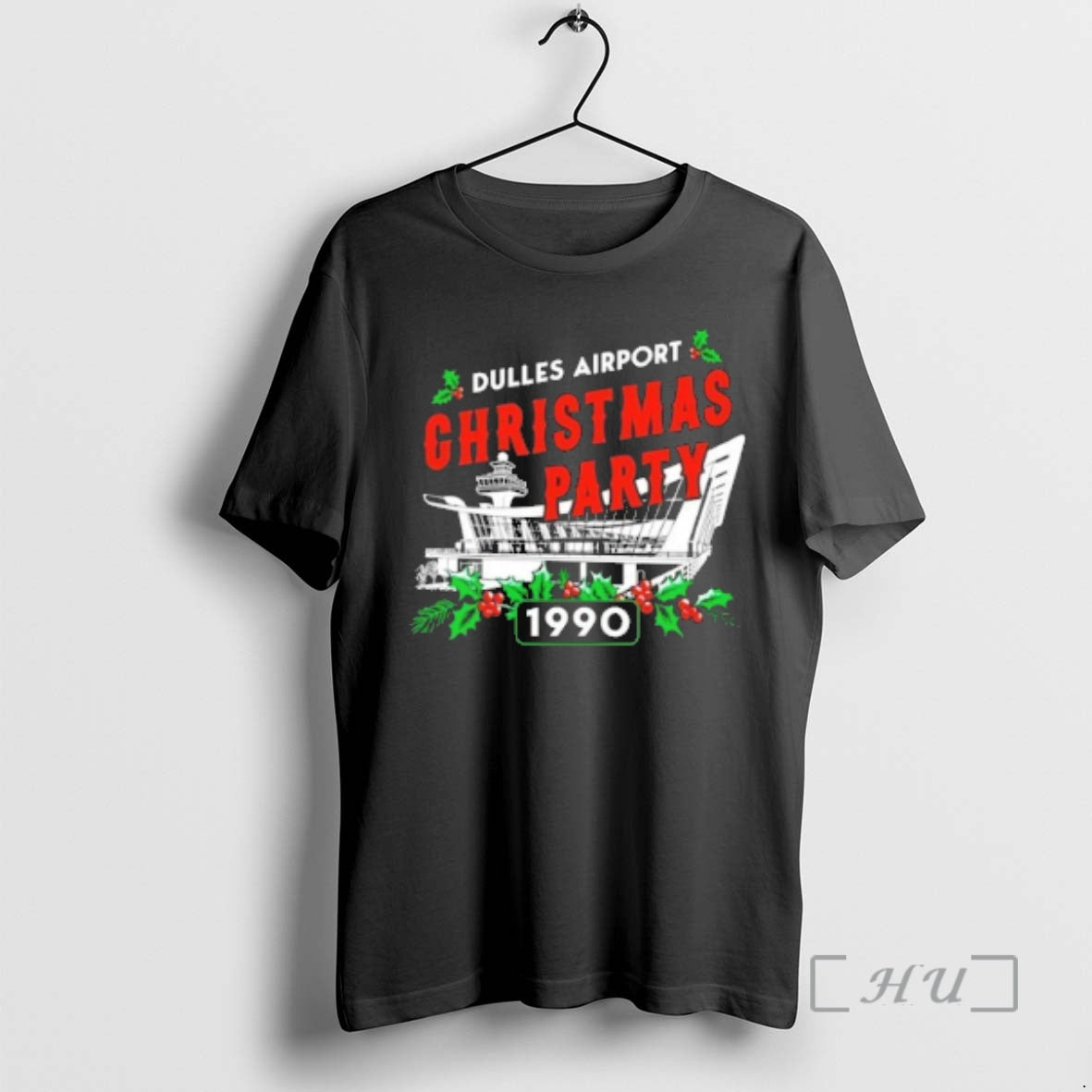 Officials Dulles Airport Christmas Party 1990 T-Shirts, Hoodie, Sweatshirt | WearSparks.com