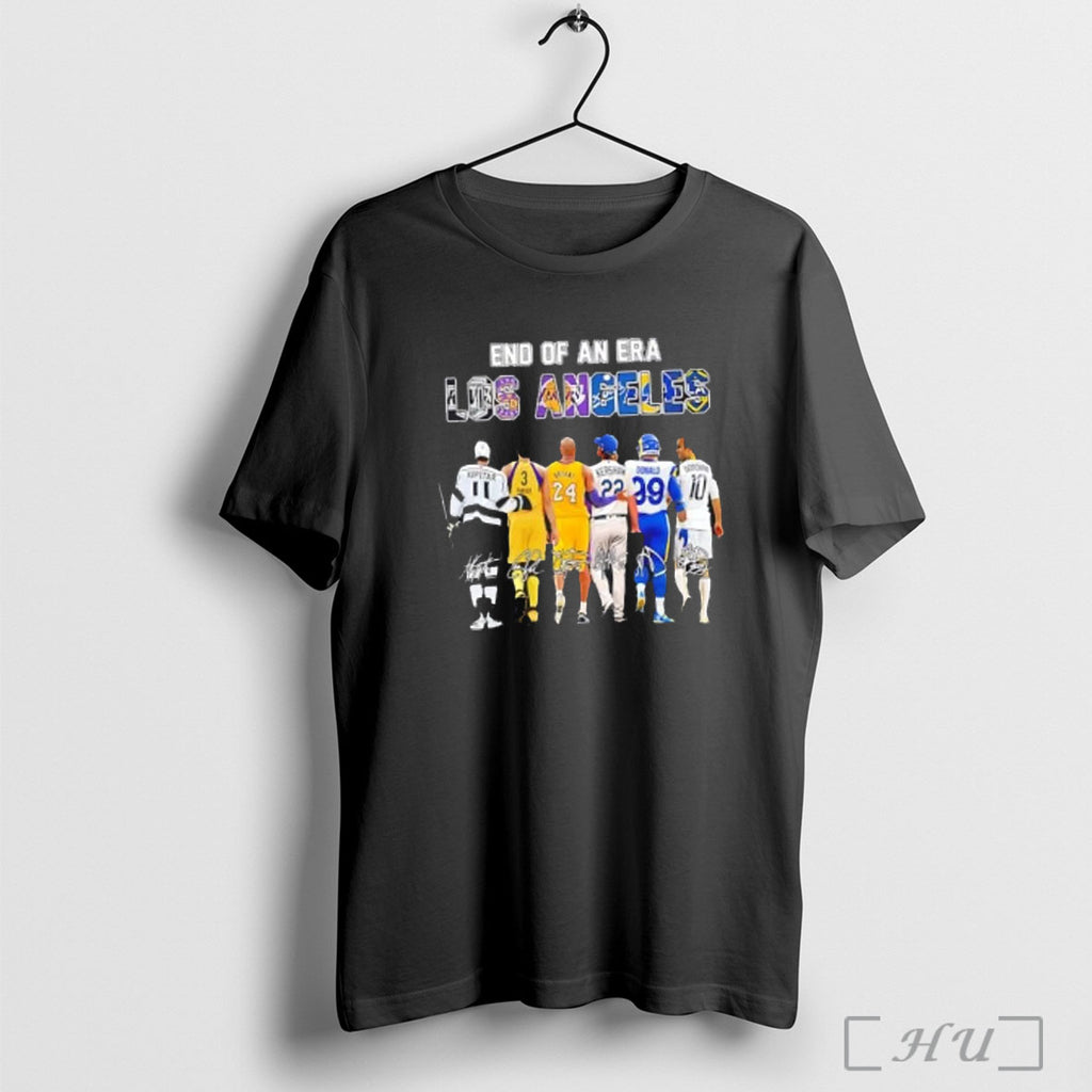 Officials End Of An Era Los Angeles Sports Legends Signatures T Shirt