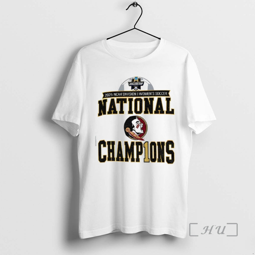 Officials Florida State Seminoles 2025 Ncaa Division I Womens Soccer National Champ1ons Premium T Shirts