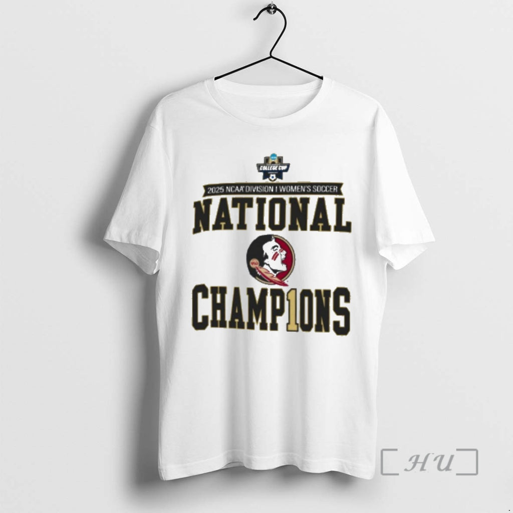 Officials Florida State Seminoles 2025 Ncaa Womens Soccer National Champions Locker Room Premium T Shirts