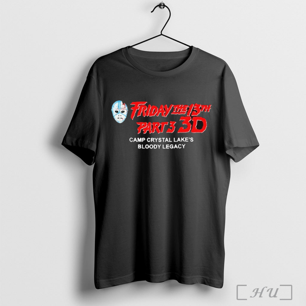 Officials Friday The 13th Part 3 Camp Crystal Lakes Bloody Legacy T Shirt