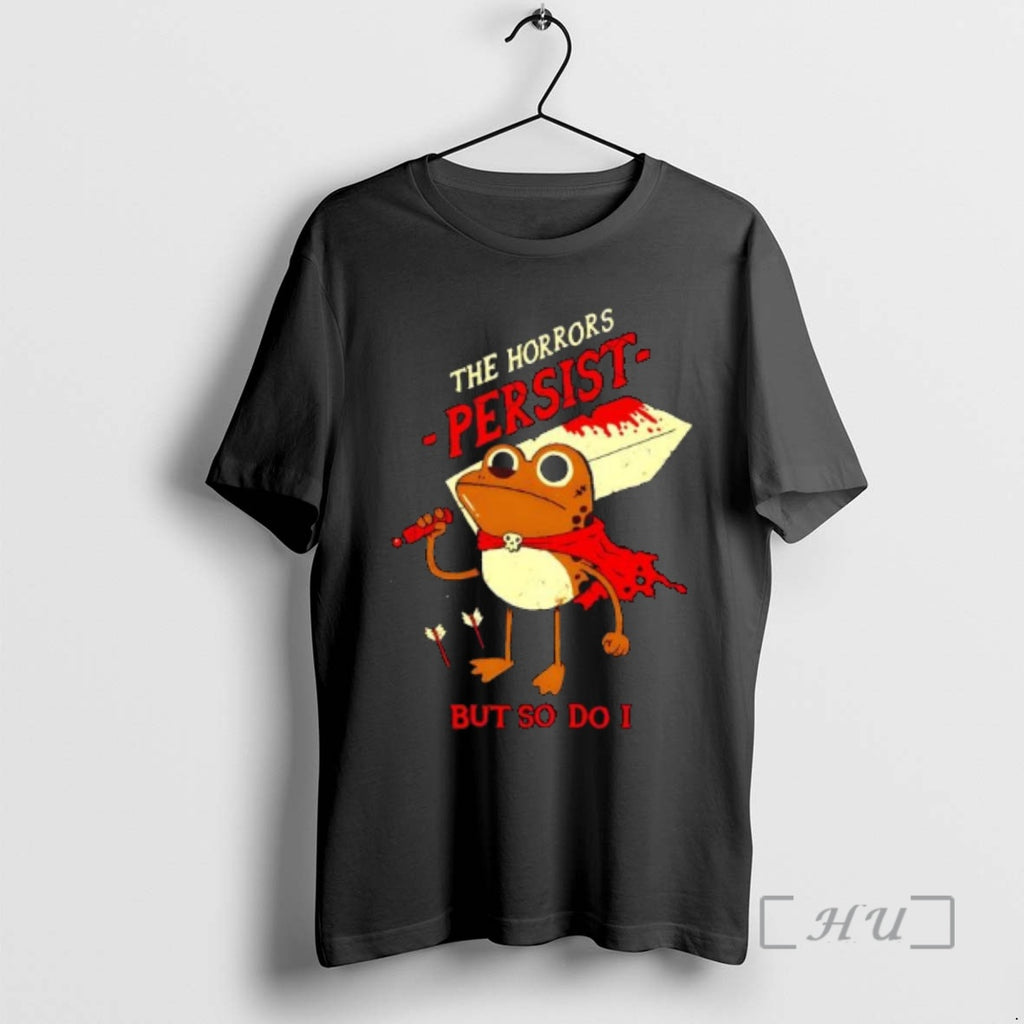 Officials Full Of Microplastics Frog The Horrors Persist But So Do I Premium T Shirts