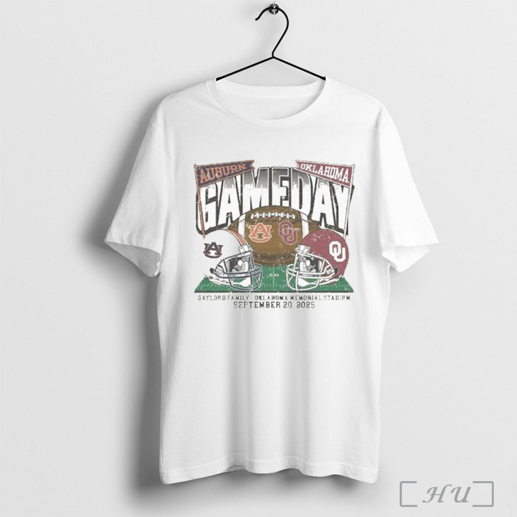 Officials Gameday Football 2025 Oklahoma Sooners Vs Auburn Tigers Matchup T Shirt