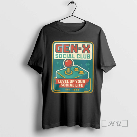 Officials Gen X Social Club Level Up Your Social Life Est 1965 Premium T Shirts Hoodie, Sweatshirt | WearSparks.com