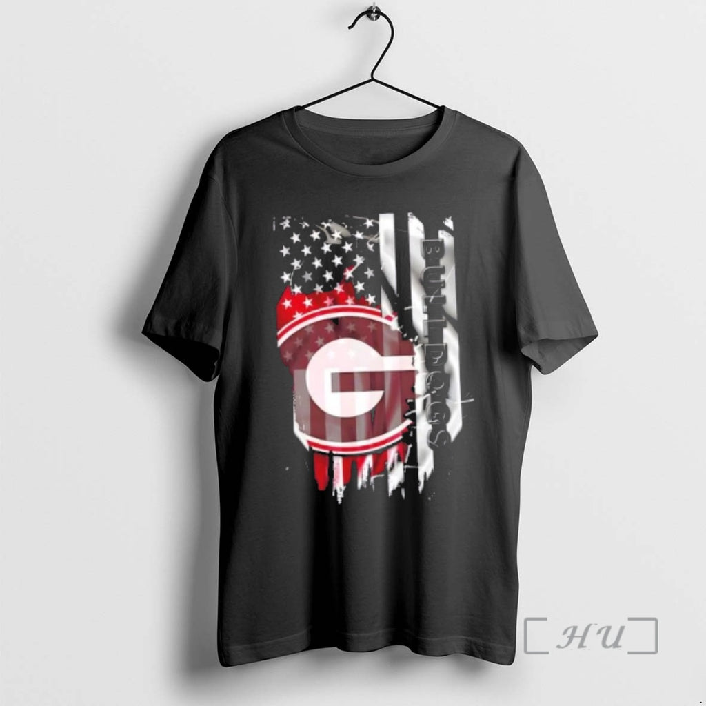 Officials Georgia Bulldogs Football X American Flag